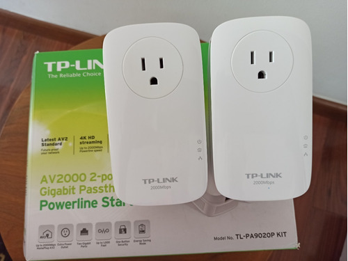 Adaptador Línea Eléctrica Powerline Tplink Tl-pa9020p Kit X2