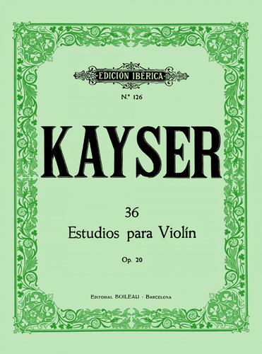 36 Estudios Op 20 - Kayser Heinrich