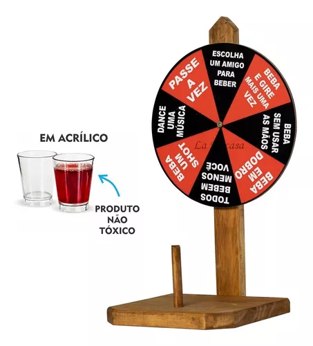 Pequena Nuvem - Uma brincadeira divertida para adultos! jogo Roda de Shot  Neste conjunto, você pode chamar os amigos e brincar de beber! Coloque  alguma bebida no copinho de shot. Cada jogador