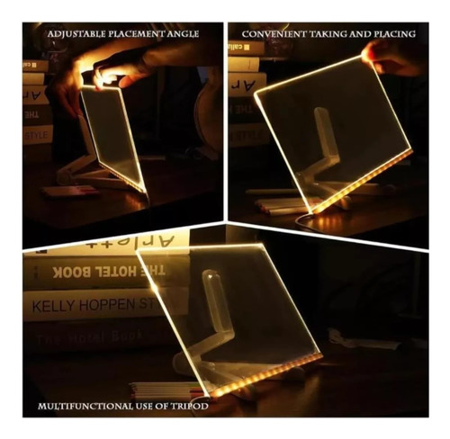 H Tablero De Dibujo Luminoso Escrito A Mano Para Niños Diy
