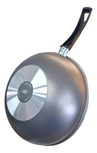 Panela Frigideira Antiaderente Funda 24 Wok 2,8l Mta Cor Grafite