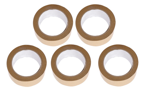 Cinta De Papel Kraft Autoadhesiva De Buena Tenacidad, 5 Unid