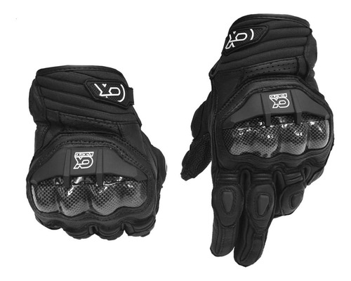 Guantes Proteccion Para Motocicleta De Piel Negro Calidad Talla Extra Extra Grande