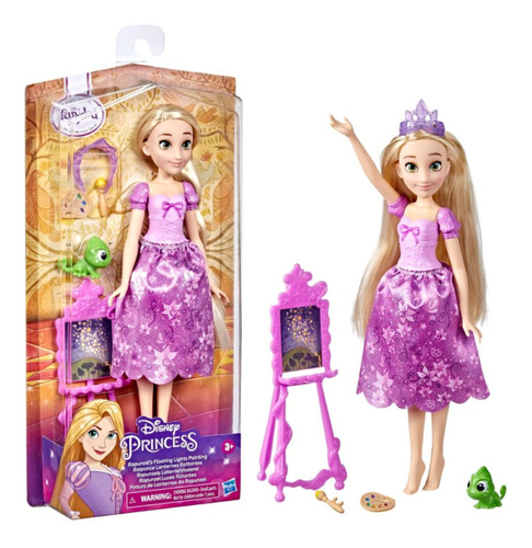 Muñeca Pincesa Rapunzel Con Amigo Y Accesorios / Diverti
