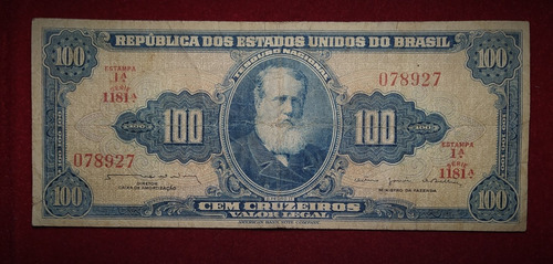 Billete 100 Cruzeiros Brasil 1964 