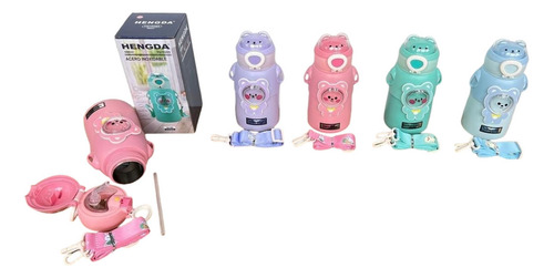 Botella Termo Acero Infantil Niño Acero Doble 500ml Color Celeste