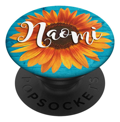 Naomi Nombre Girasol Aqua Regalo Estetico Para Mujer Niña