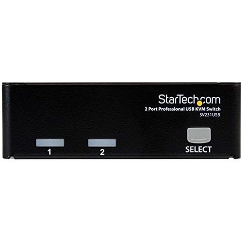 Startech.com Conmutador Kvm Usb Vga De 2 Puertos - Conmutado