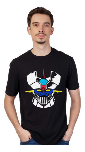 Remera Negra Mazinger Z - Unisex - Manga Corta - Varios