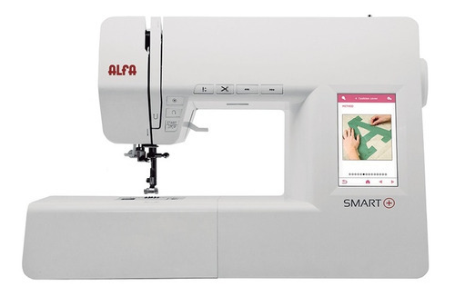 Máquina De Coser Digital Doméstica Smart + Plus Alfa Color Blanco/amarillo