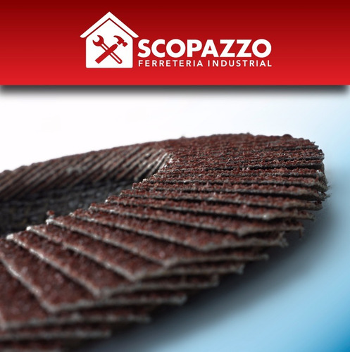 Imagen 3 de 7 de Disco Flap 115 Mm Oxido De Aluminio Grano 40 Pack X 10 Omaha