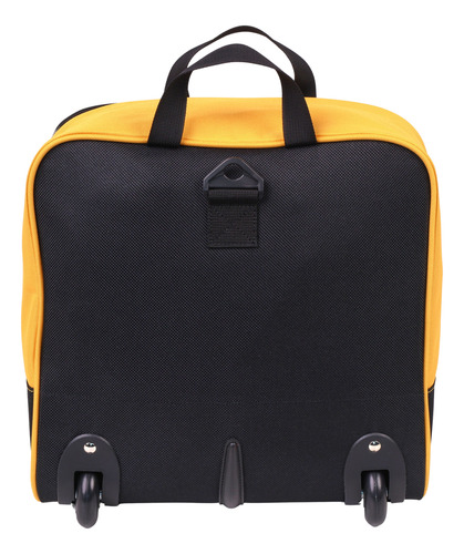 Bolso Expansible Cat V-power Con Ruedas Color Negro Lisa