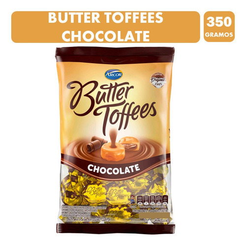 Butter Toffees Chocolate - Caramelos Arcor (bolsa Con 350gr)