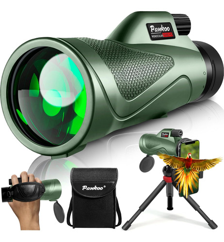 Telescopio Monocular Verde De 12 X 60 Pulgadas De Alta Poten