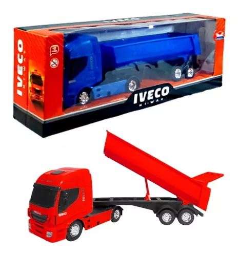 Caminhao De Brinquedo Iveco Hiway Basculante Com Caçamba