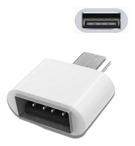 Mini Adaptador Otg V8 Micro Usb A Usb Hembra 10 Piezas