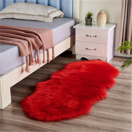 Alfombra Grande De Lana Artificial Living De 60 X 100 Cm (en