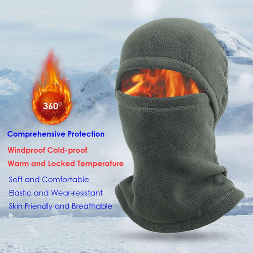 Pasamontañas De Forro Polar Máscara De Esquí Invierno Unisex Color Diseño De La Tela Talle