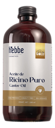 Aceite De Ricino Castor Oil Puro Y Organico Hebbe 250 Ml