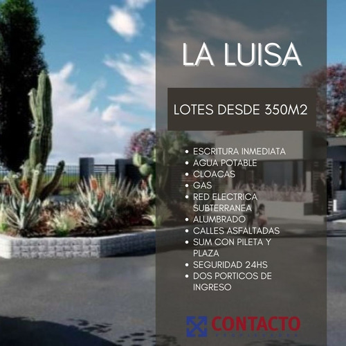 Imagen 2 de 11 de Venta Lotes En Barrio Privado La Luisa (ii Etapa De Aire Malbec)
