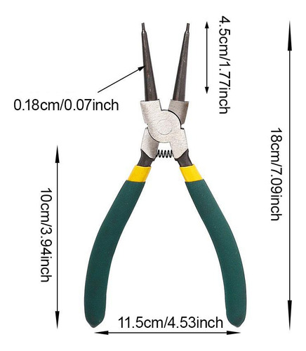 Alicates De Alicates De Anillo De Ondulación 4x Circlip Kit
