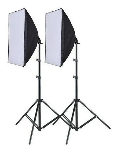 Kit 2x Softbox 50x70 C/ Soquete E27 + 2x Lâmpada Led 150w