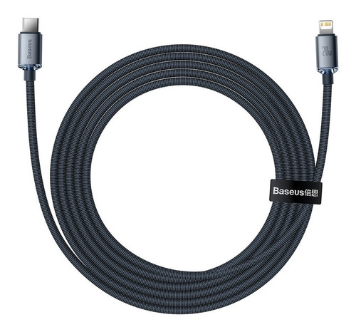 Imagen 10 de 10 de Cable Para iPhone Baseus Crystal Tipo C Carga Rapida 20w 2m