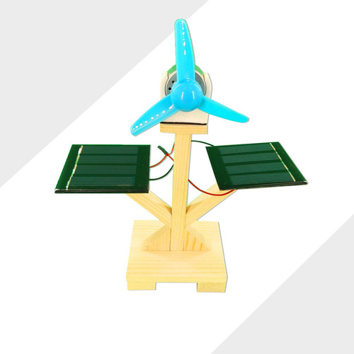 Kit De Maqueta De Ventilador Con Energía Solar Para Bricolaj