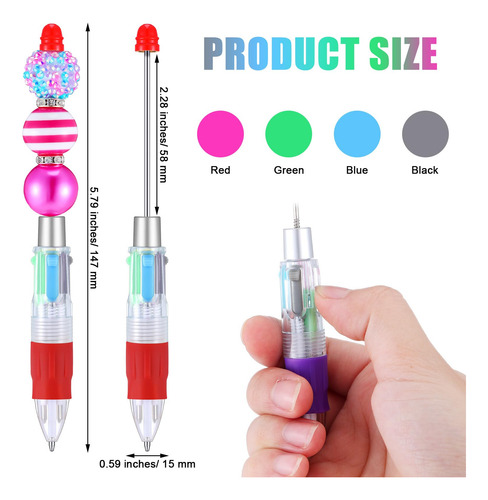 12 Bolígrafos Multicolor 4 En 1 Para Regalos De Navidad