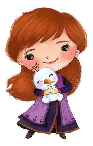 Imagen 5 de 10 de 6 Princesas Lapiz De Color Con Mascota Canvas Decorativo