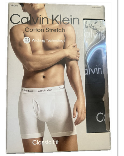 Calvin Klein Boxer Cotton Stretch Pack X 3 Brief Black