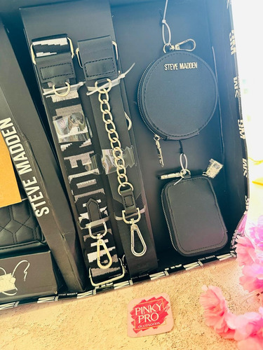 Bolsa Steve Madden Gift Set Con Monedero Original