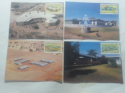 Lote 4 Maximun Card Sudáfrica Bophuthatswana Educación 1987