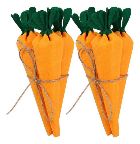 Decoración De Pascua Con Forma De Zanahoria, 6 Zanahorias, E