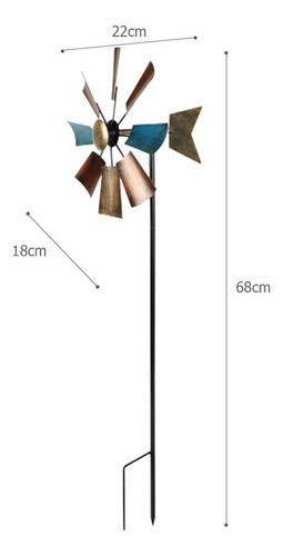Wind Catcher Decorativo Hierro Juguetes De Viento 360 Retro