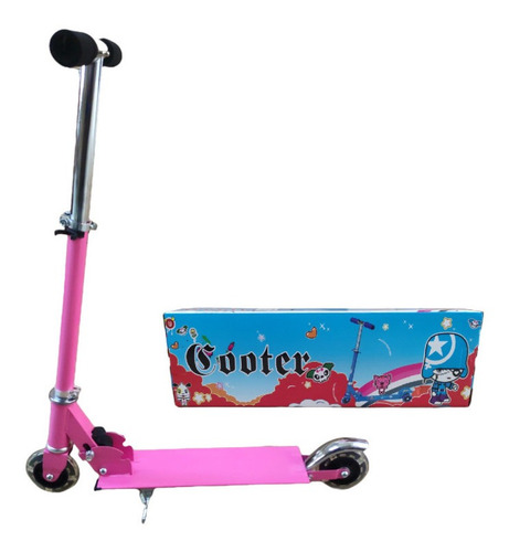 Scooter Patin Diablo Plegable Para Niños Con 2 Ruedas