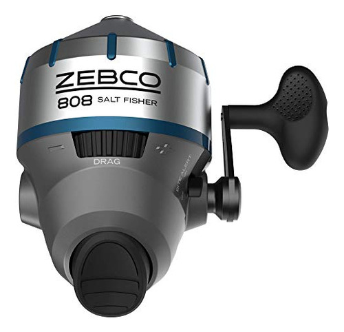 Carrete Pesca Zebco 808 Spincast, Acero Inoxidable, Abs,