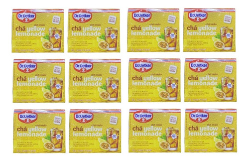 Kit 12 Un Chá Misto Yellow Lemonade 20g 10 Sachês- Dr.oetker