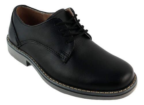 Zapato Casual Negro 100% Piel Pamen 5000 22 Al 25