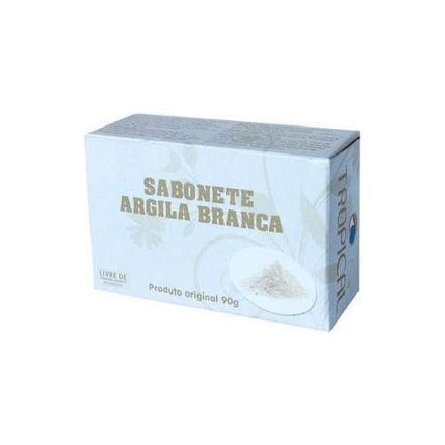 Sabonete Argila Branca Limpeza Clareadora Tropical 90 G