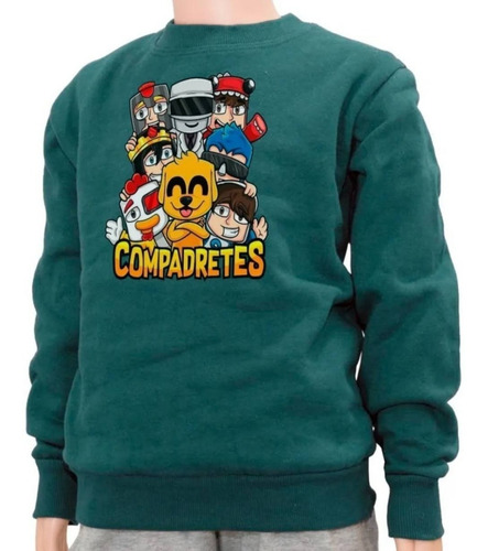 Imagen 4 de 5 de Buzo Deportivo Algodón Felpa Compadrete Mikecrack