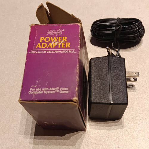 Atari 2600 Fuente De Alimentacion Original Con Su Caja 110v (Usado)