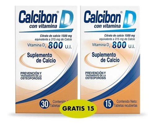 Calcibon D Con Vitaminas