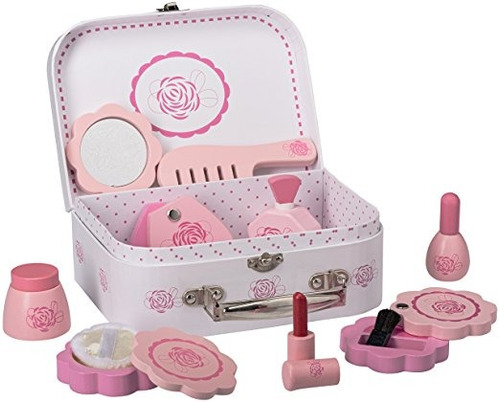 Las Niñas De Madera Pretend Belleza Set De Juego Con Todos L