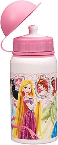 Botella De Agua De Aluminio Disney Princesas C Tapa Y Chupón