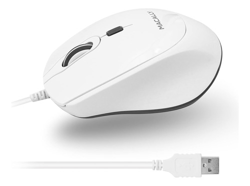 Mouse Macally Con Cable/white