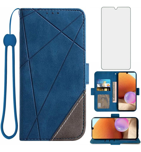 Funda Tipo Cartera Compatible Con Samsung Galaxy A32 4g Y Pr