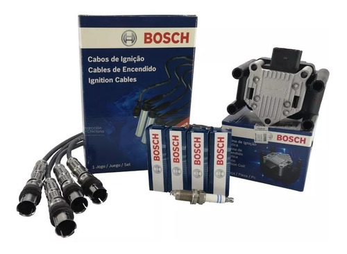 Kit Bobina+cables+bujias Bosch Vw Gol Trend/suran/fox/voyage