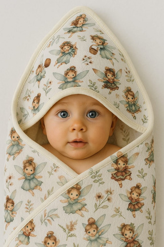 Toallita Bebe - Con Capucha - Polar Soft - Moda Haditas