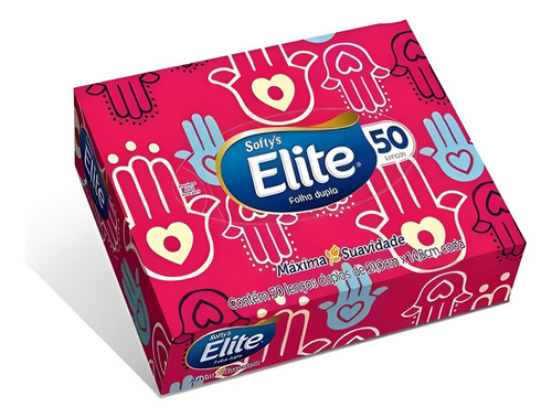Lenço De Papel Elite 50 Folhas, Alta Absorção E Conforto